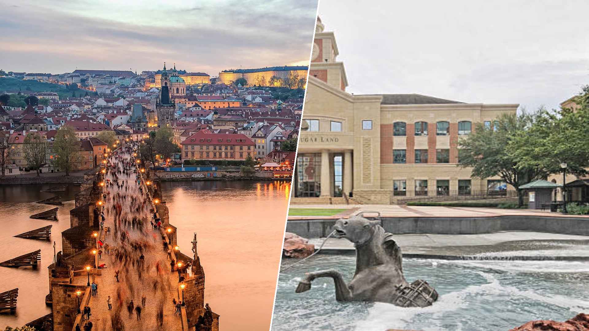 Prague to Sugar Land