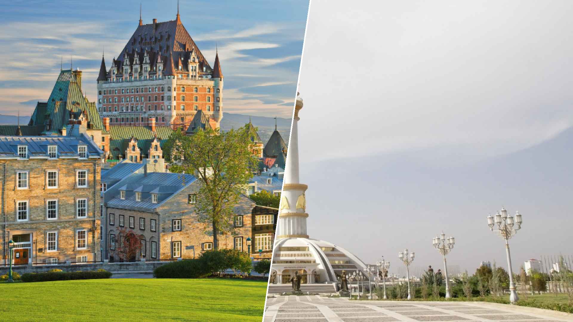 Quebec city to Ashgabat