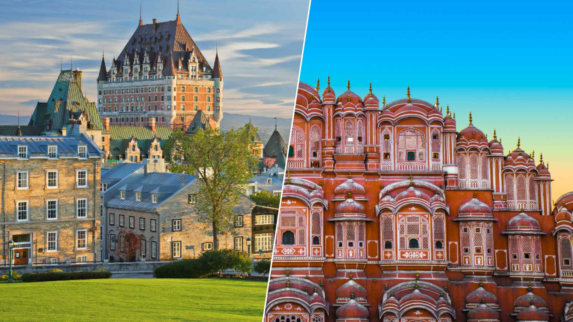 Quebec city to Jaipur