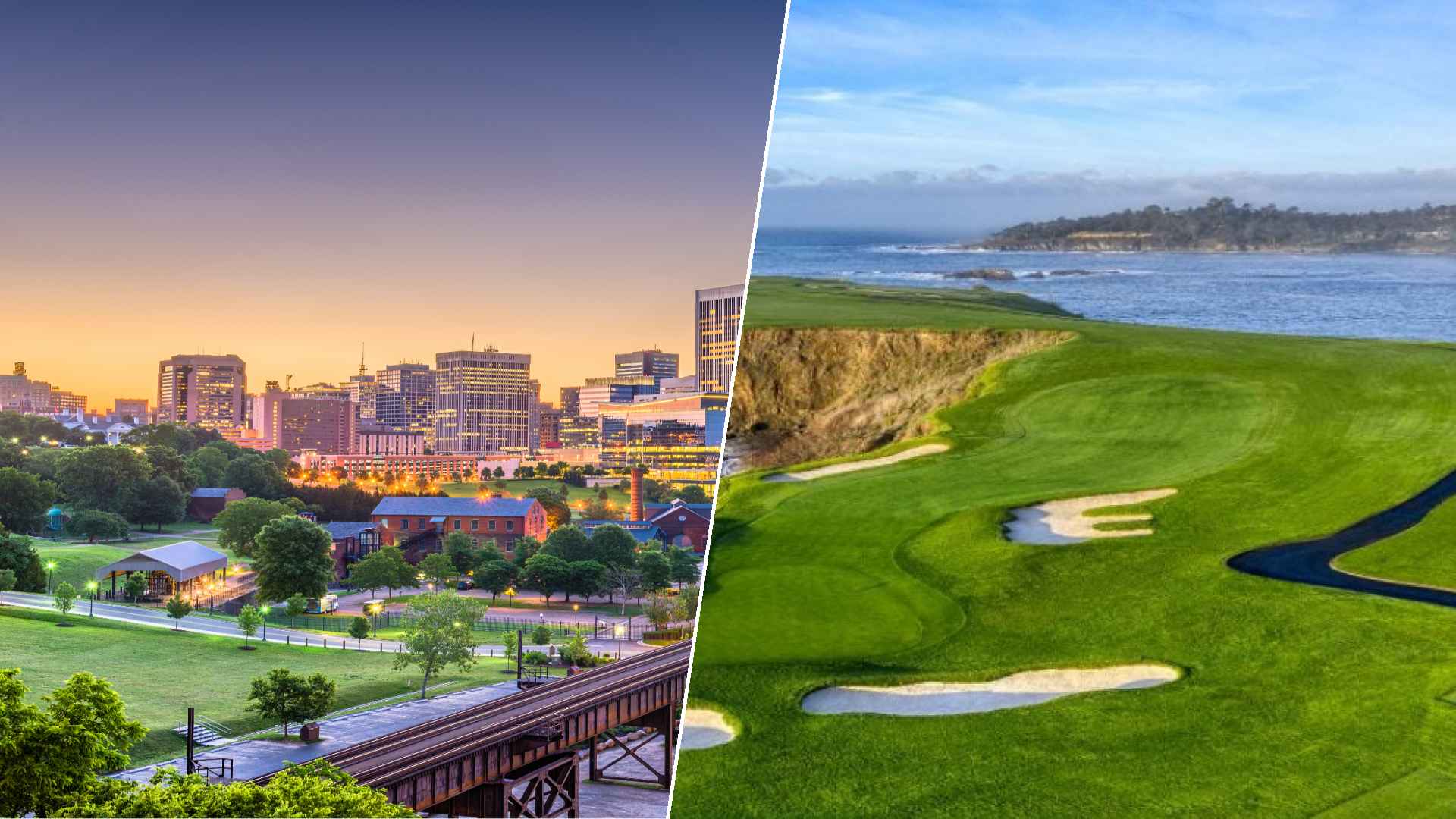 Richmond to Pebble Beach Golf Links