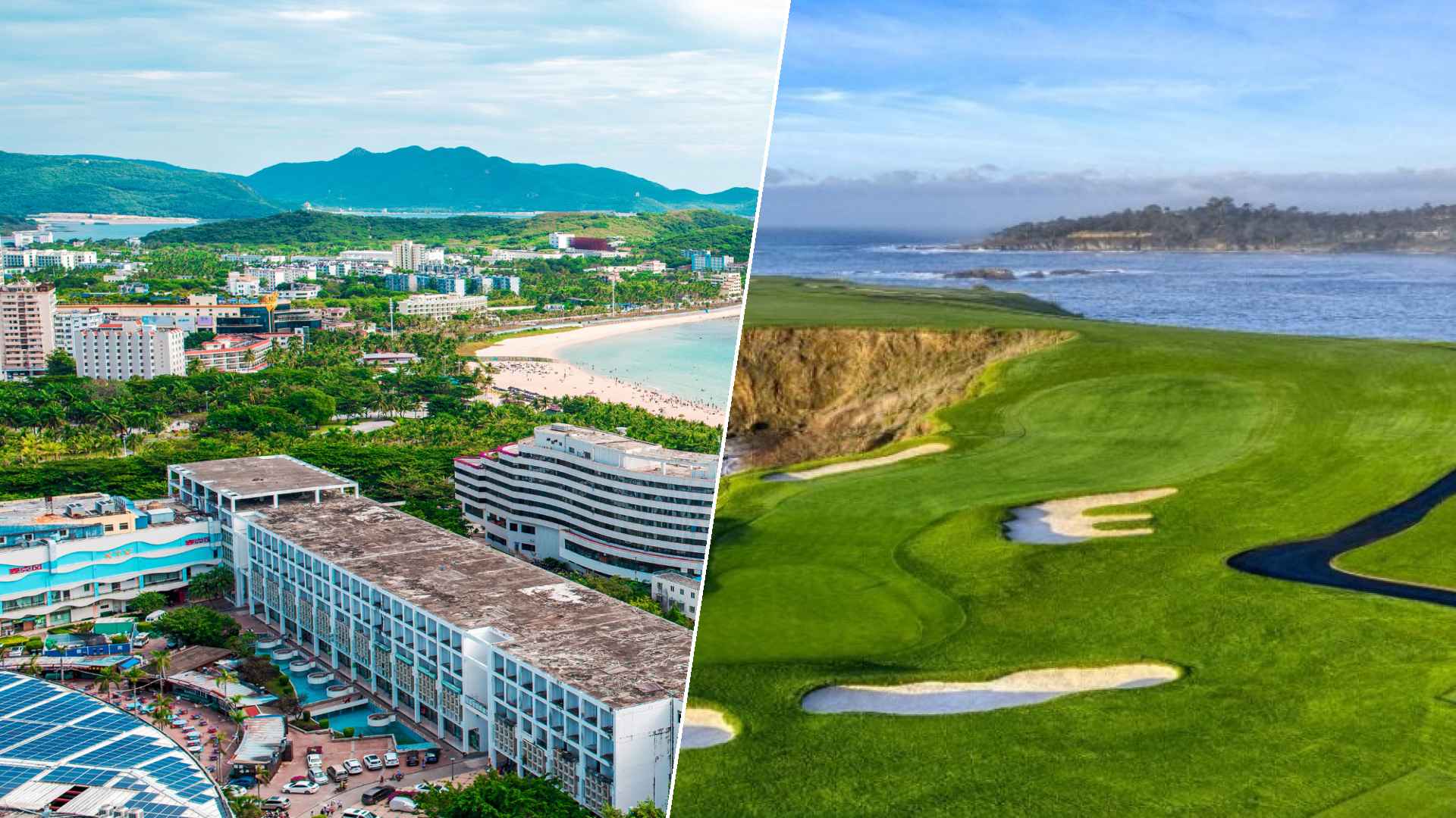 Sanya to Pebble Beach Golf Links