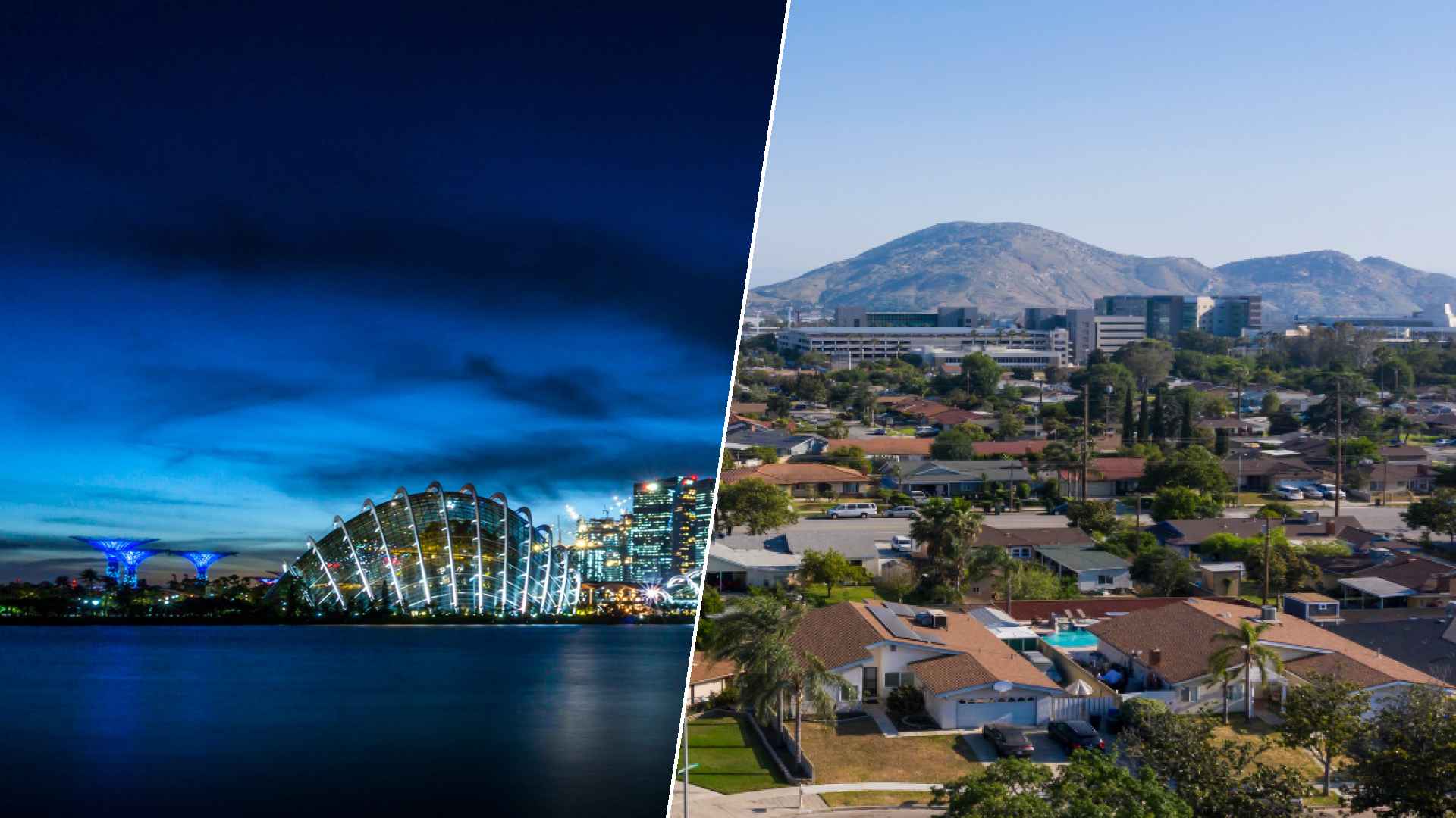 Singapore to Fontana