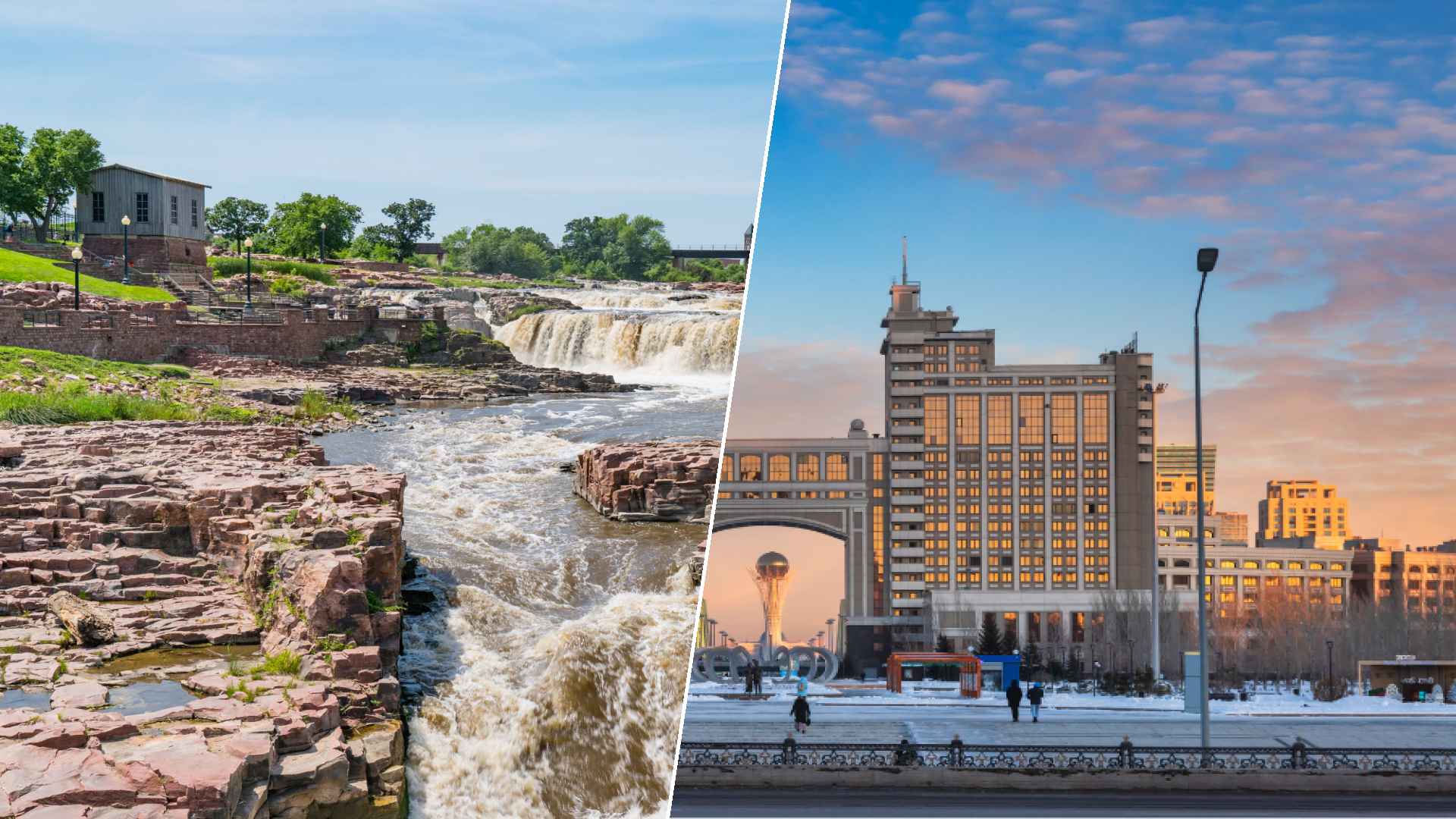 Sioux Falls to Nursultan