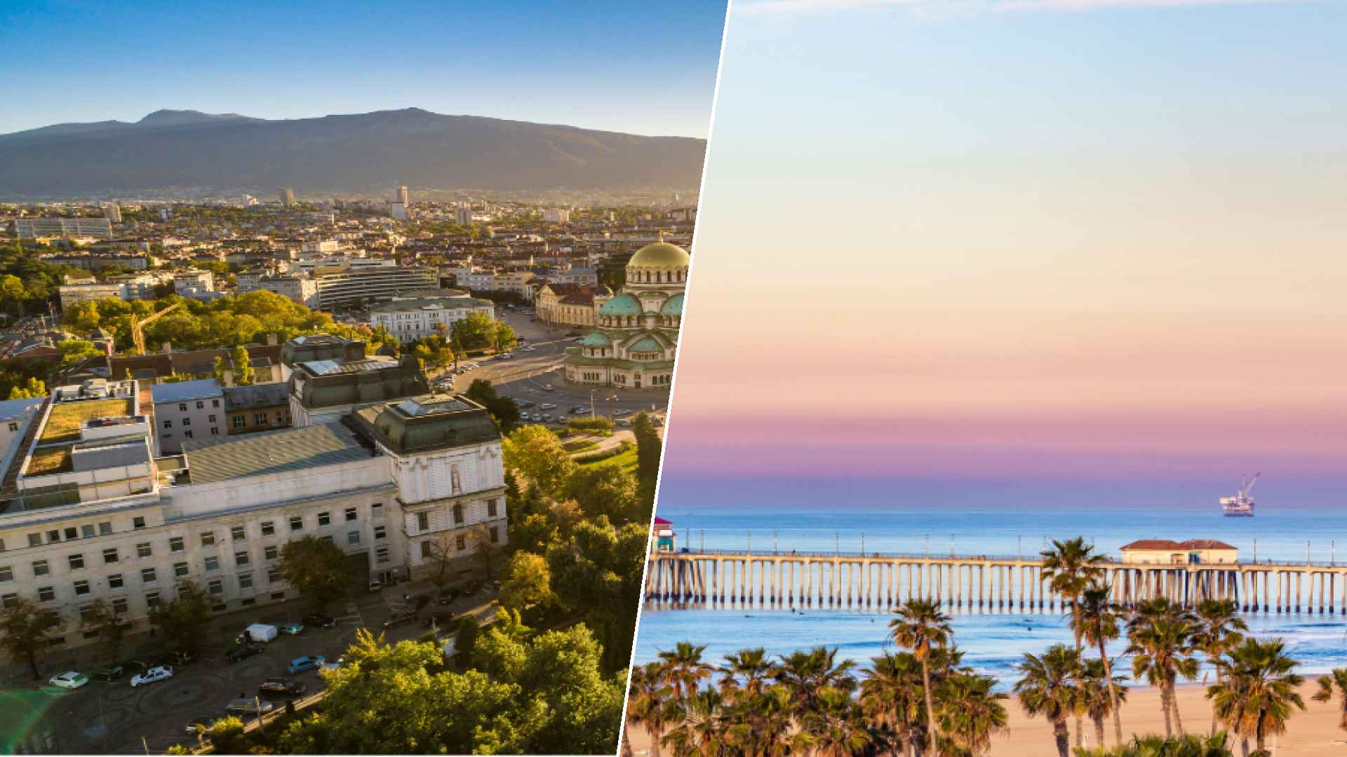 Sofia to Huntington Beach