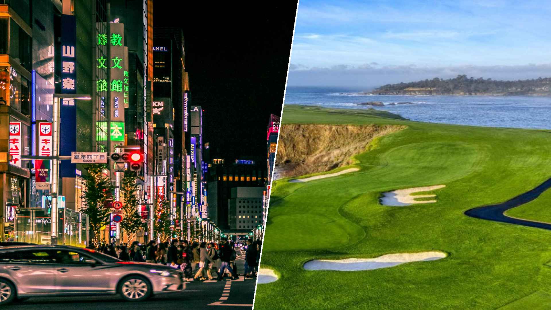 Tokyo to Pebble Beach Golf Links
