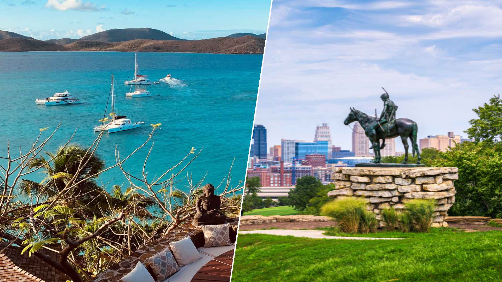 Tortola to Kansas City