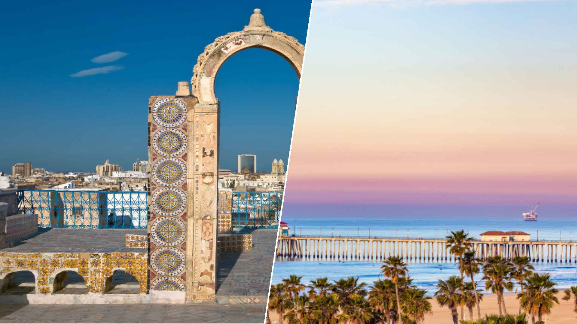 Tunis to Huntington Beach