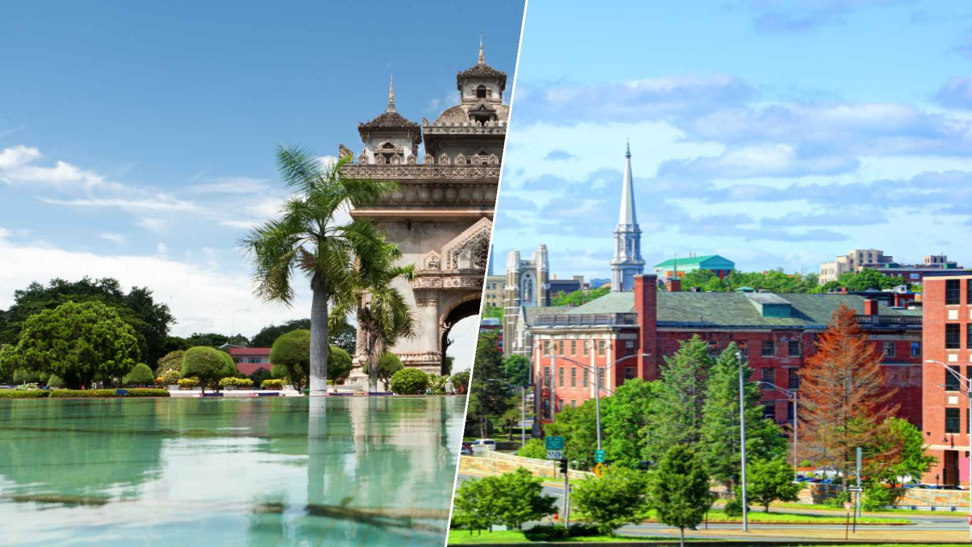 Vientiane to Worcester