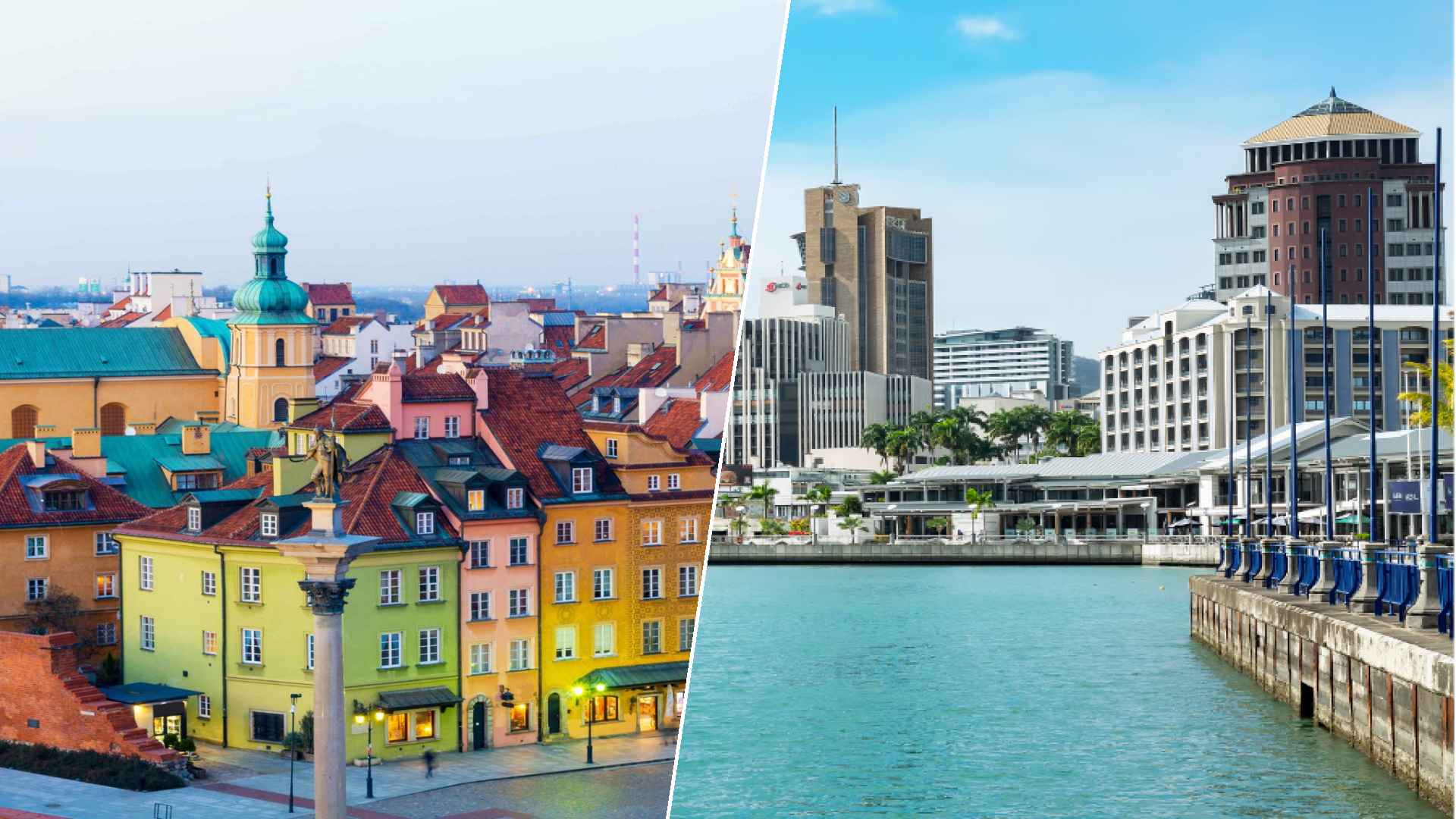 Warsaw to Port Louis