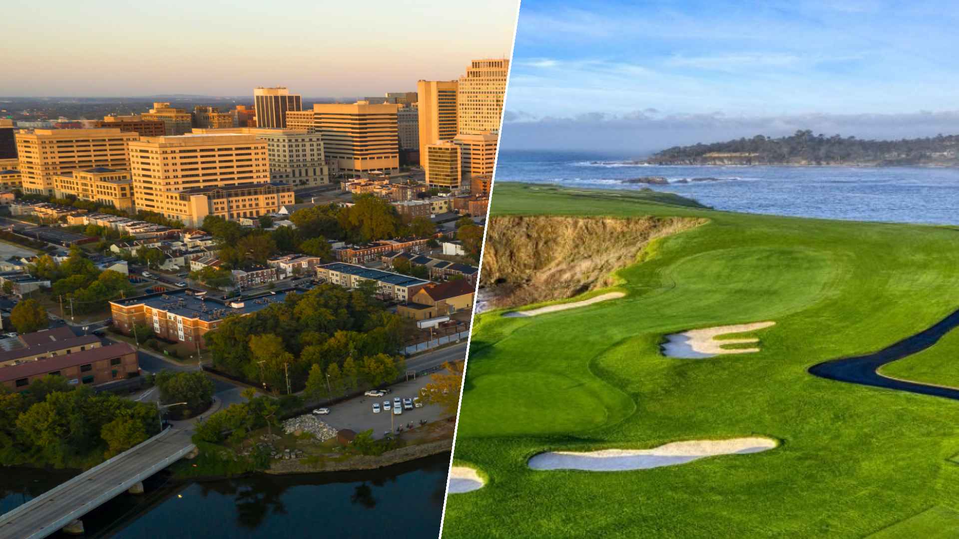 Wilmington to Pebble Beach Golf Links