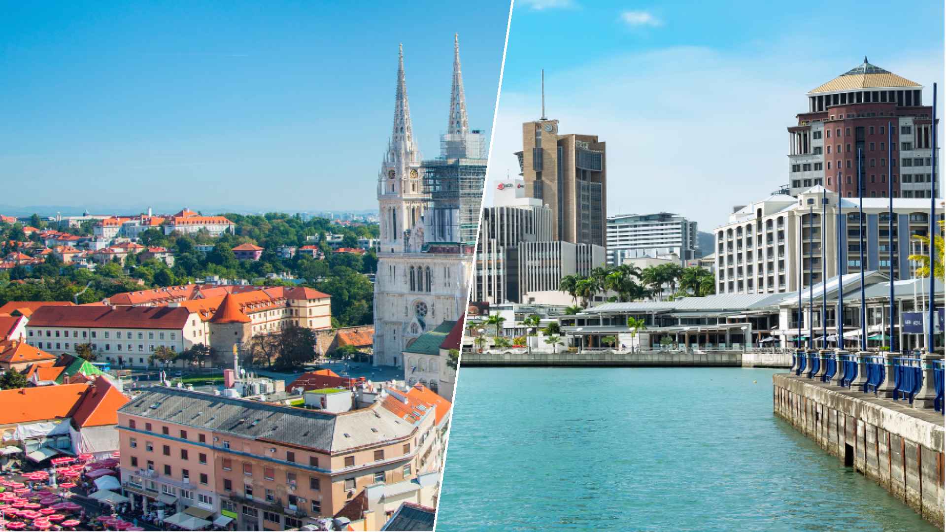 Zagreb to Port Louis