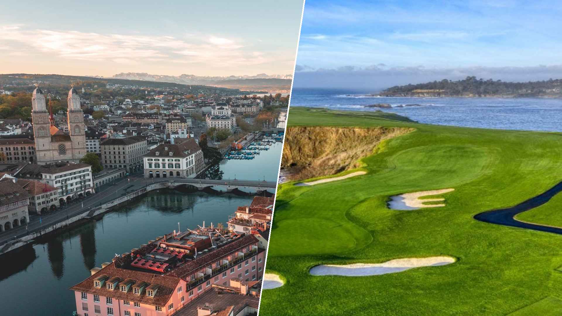Zurich to Pebble Beach Golf Links